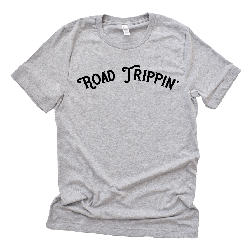 Women's Road Trip Graphic Tee In Grey - Arlo And Arrows 