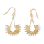 14 Karat Gold Plated Sunburst Earrings - Arlo And Arrows