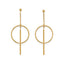 14K Gold Plated Statement Bar Earrings - Arlo And Arrows