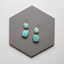 Statement Aqua Stone Earrings - Arlo and Arrows
