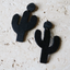 Black Cactus Earrings Back - Arlo And Arrows