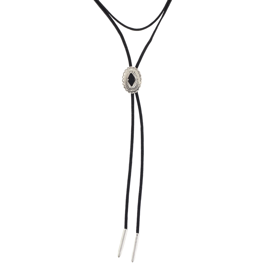 Black Bolo Tie Necklace - Arlo And Arrows