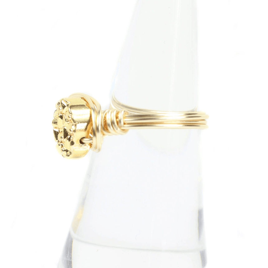 Bourbon And Boweties Gold Ring Side View