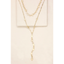 Drop Choker Necklace Set in Gold On Background - Arlo And Arrows