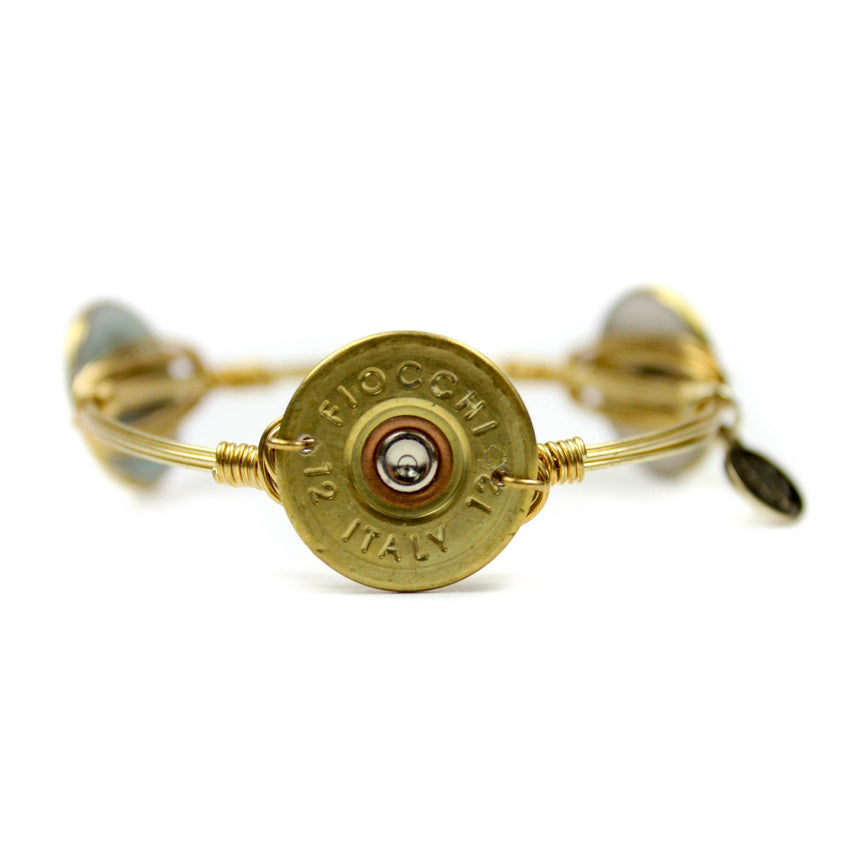 Gold Authentic Shotgun Shell Bangle Bracelet - Arlo and Arrows