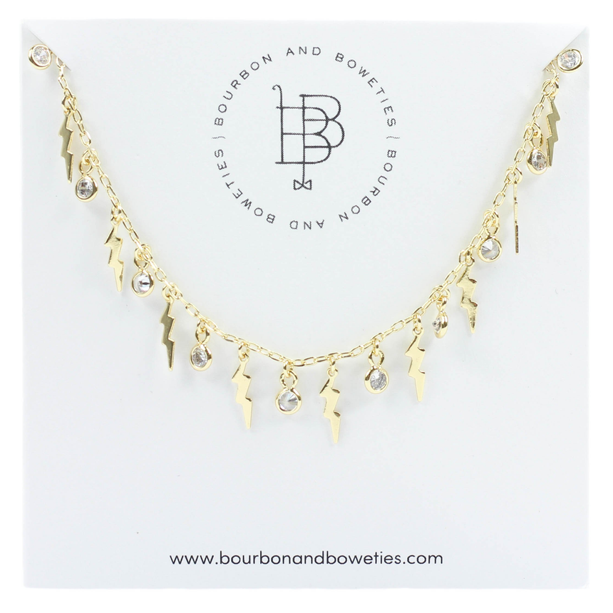 Gold Lightning Chain Necklace - Arlo And Arrows