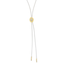 Bolo Necklace In Grey And Gold - Arlo And Arrows