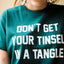 Tinsel In A Tangle Holiday Graphic Tee - Arlo and Arrows