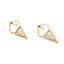 Petite Rhombus Shaped Stone Earrings - Arlo and Arrows