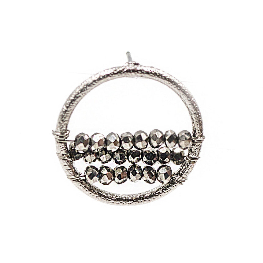 Layered Beads Circle Earrings - Arlo and Arrows