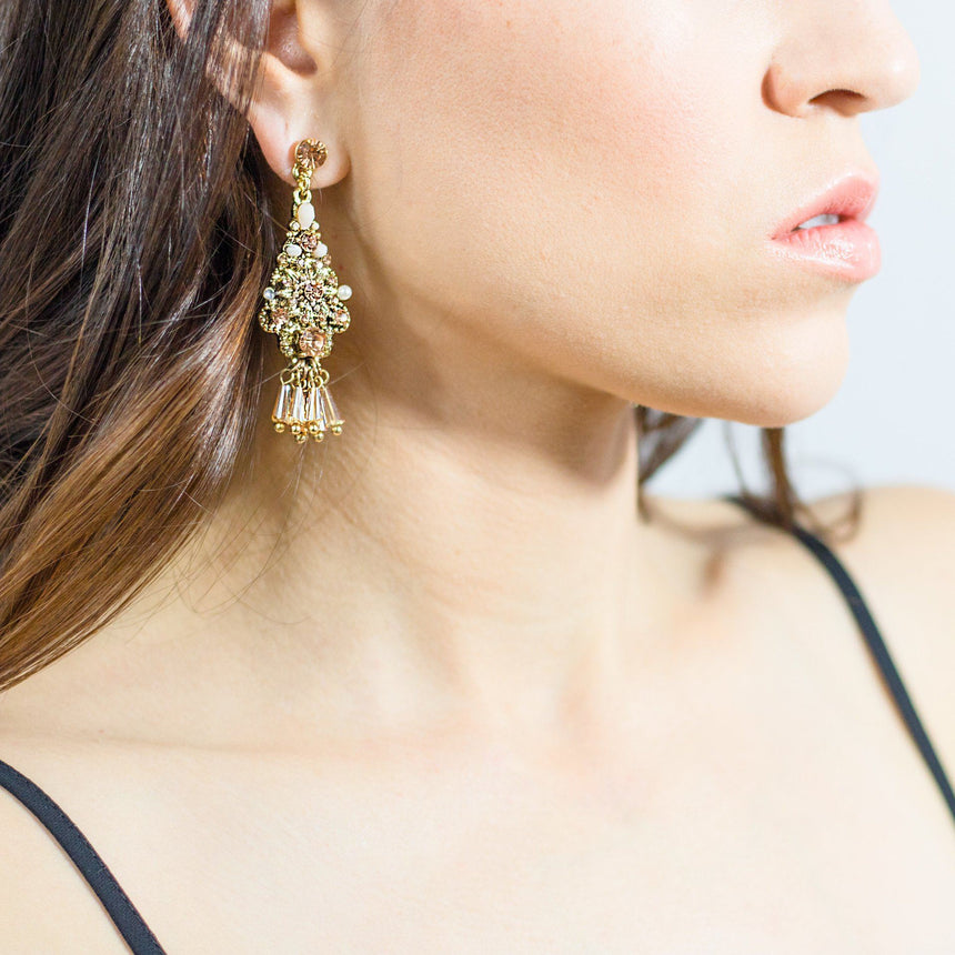 'Champagne Fever' Drop Earrings - Arlo and Arrows