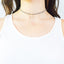 Cubic Zirconia Feather Charm Choker Necklace - Arlo and Arrows