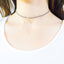 Cubic Zirconia Feather Charm Choker Necklace - Arlo and Arrows