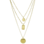 Gold Charm Necklace Layered