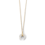 Mother of Pearl and CZ Crescent Gold Plated Necklace - Arlo And Arrows