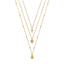 Let's Go Layers Necklace In Gold