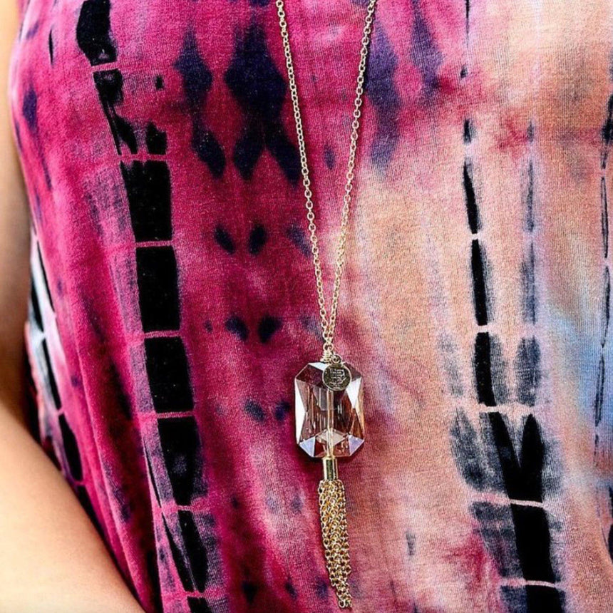 Iridescent Tassel IV Necklace - Arlo and Arrows