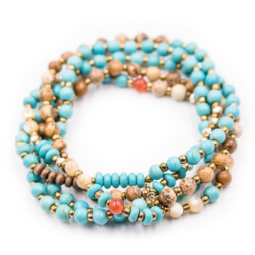 'Boho Beads' Beaded Bracelet Set - Arlo and Arrows