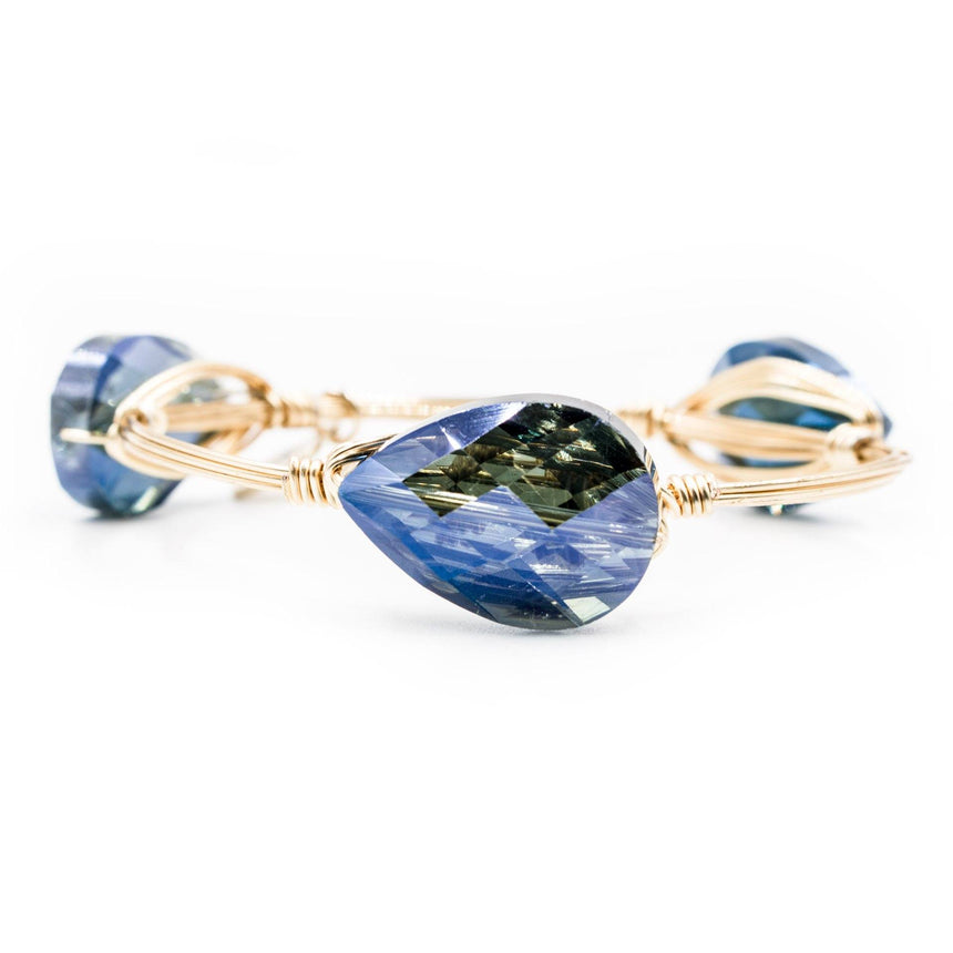 Womens crystal bracelet in blue