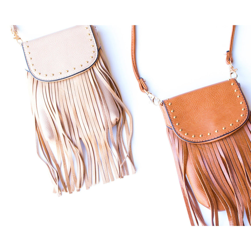 Leather Fringe Crossbody Bag (2 Variations) - Arlo and Arrows