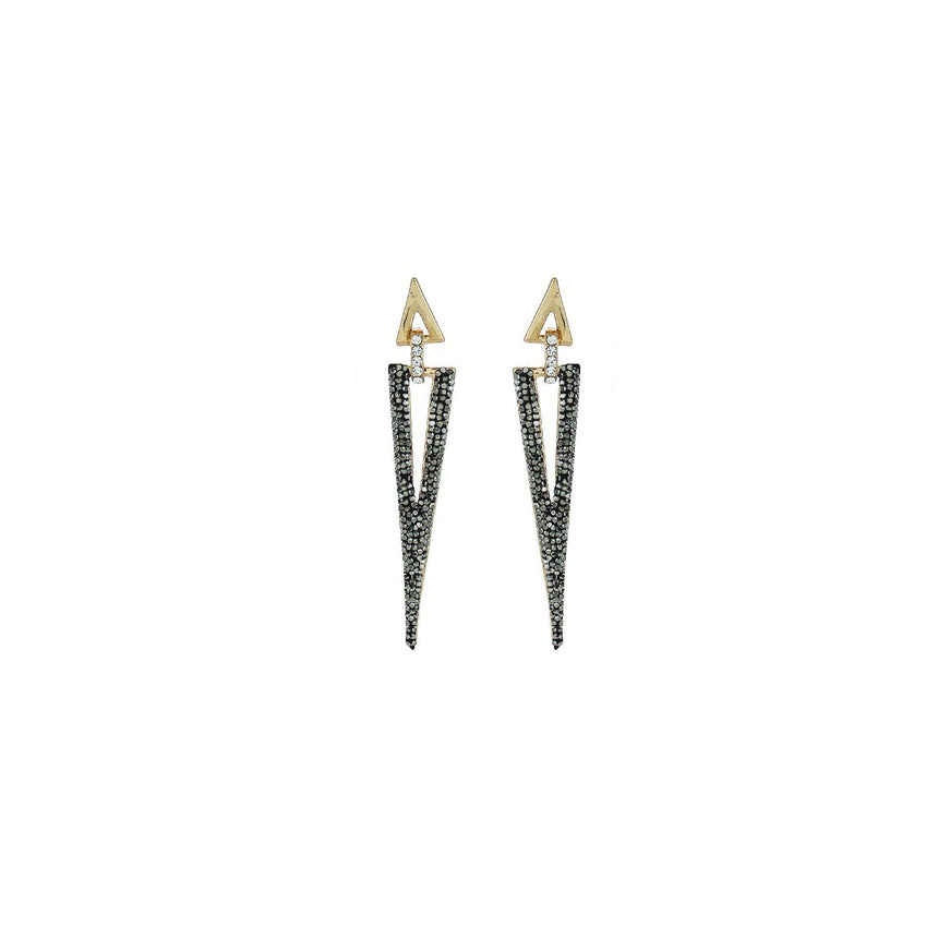 'A Hint of Edge' Geo Luxe Crystal Earrings - Arlo and Arrows