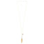 Gold Tassel Pearl Necklace 