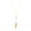 Gold Tassel Pearl Necklace 