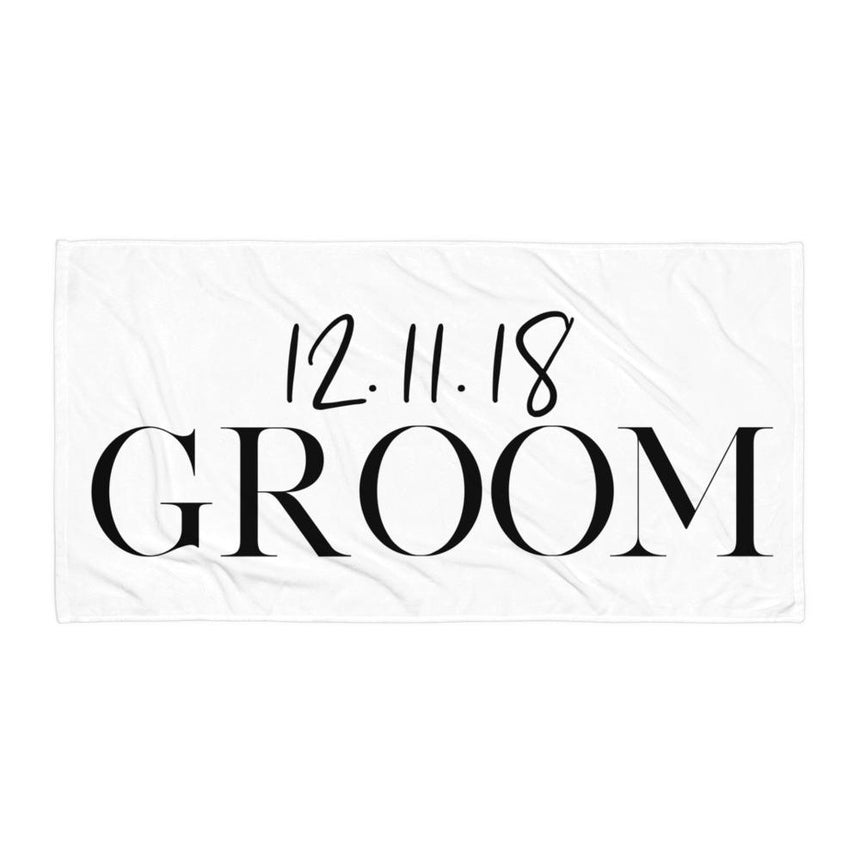Personalized Bride And Groom Towel Set - Arlo and Arrows