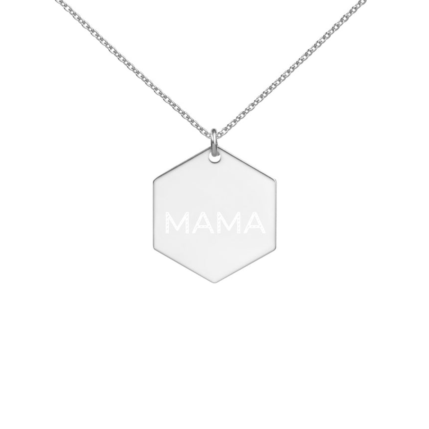 Silver Coated Mama Necklace