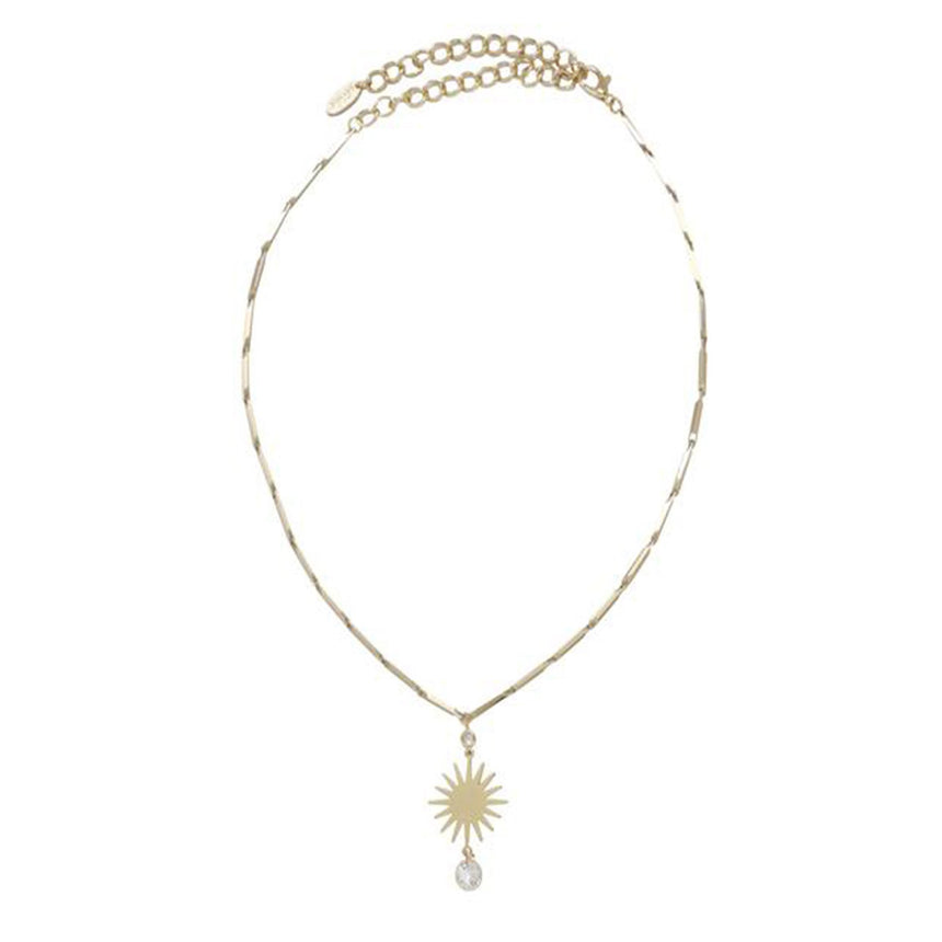 Stargirl Necklace In Gold With Crystal