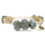 Iridescent stone bangle bracelet by Bourbon and Boweties