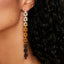 Gradient Crystal Chain Drop Earring Jewelry